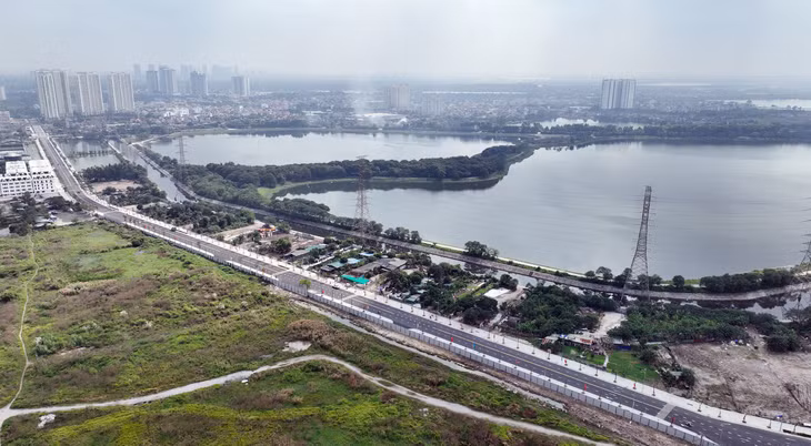 Tuyến đường dài 2km nối ra hướng cao tốc Pháp Vân - Cầu Giẽ có vốn đầu tư 500 tỷ đồng đã được thông xe