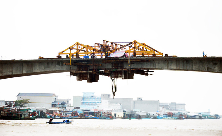 Vị trí hợp long cầu Ông Đốc nối đôi bờ thị trấn Sông Đốc Vị trí hợp long cầu Ông Đốc nối đôi bờ thị trấn Sông Đốc