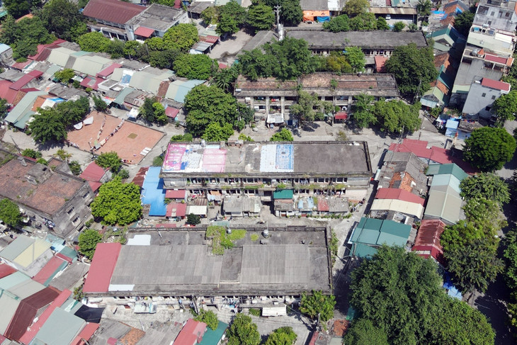 Toàn cảnh tập thể máy bơm đã xuống cấp ở Hải Dương