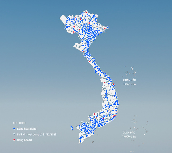 Hạ tầng trạm sạc của VinFast phủ khắp 63 tỉnh thành (Ảnh: VinFast)