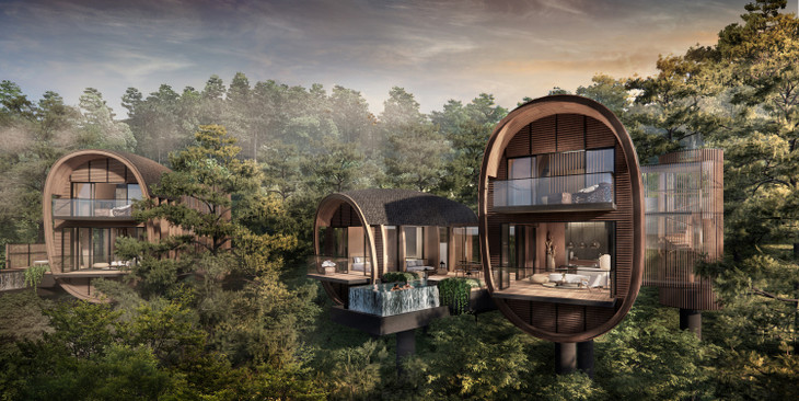 Những phòng khách sạn treo trên cây độc đáo của InterContinental Thanh Xuan Valley Resort (Ảnh: Thung lũng Thanh Xuân). Những phòng khách sạn treo trên cây độc đáo của InterContinental Thanh Xuan Valley Resort (Ảnh: Thung lũng Thanh Xuân).