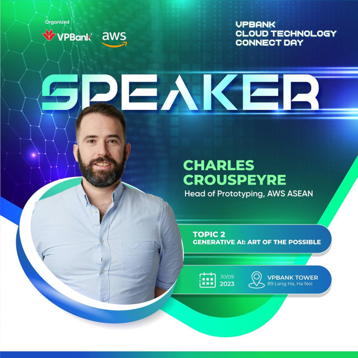 Ông Charles Crouspeyre, Giám đốc bộ phận Phát triển sản phẩm mẫu AWS khu vực ASEAN