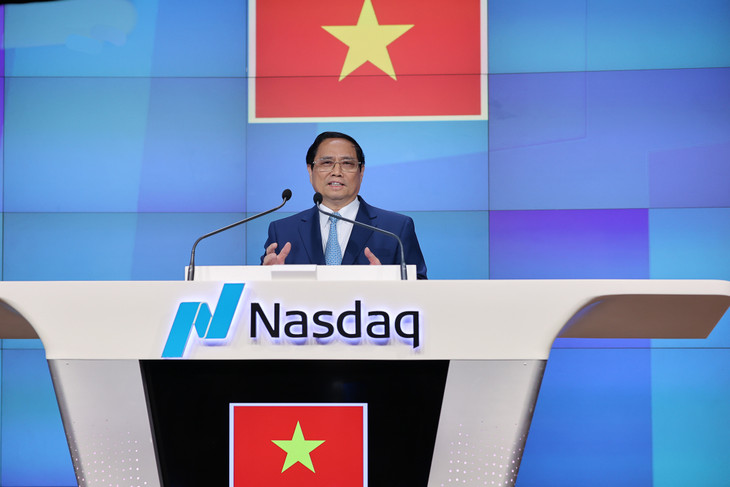 Thủ tướng phát biểu tại phiên khai mạc giao dịch tại Sàn chứng khoán NASDAQ Thủ tướng phát biểu tại phiên khai mạc giao dịch tại Sàn chứng khoán NASDAQ