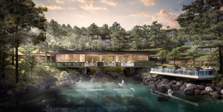 Phối cảnh dự án InterContinental Thanh Xuan Valley Resort (Ảnh: Thung lũng Thanh Xuân).