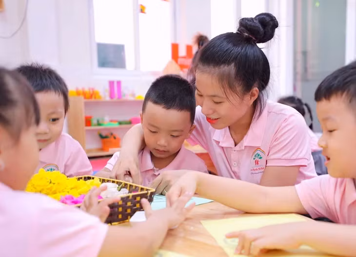 Hoàng Mai là quận có số lượng cơ sở mầm non độc lập được cấp phép nhiều nhất với 365 cơ sở. Ảnh minh họa