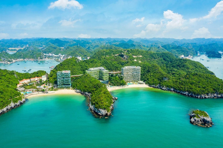 Những khu nghỉ dưỡng có vị trí biệt lập như Flamingo Cát Bà có ưu thế trong việc triển khai mô hình Bong bóng du lịch - Ảnh: Flamingo