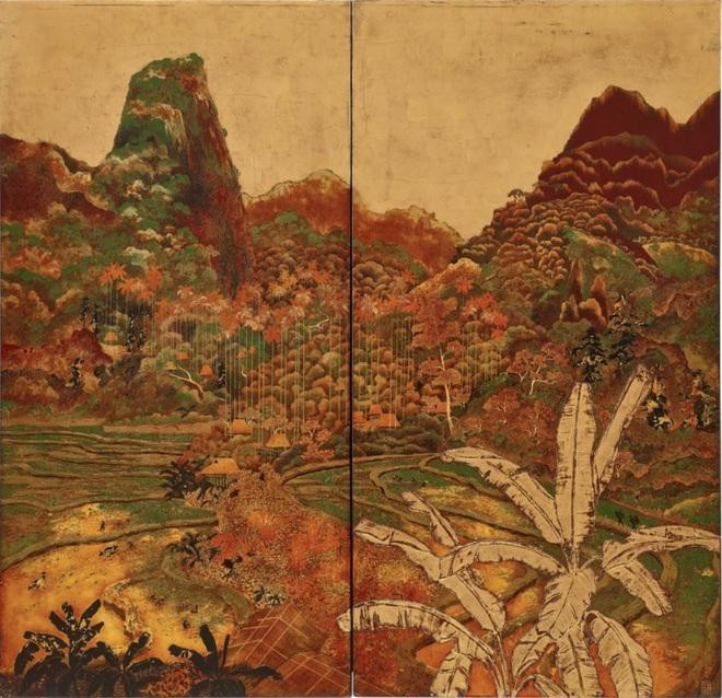 Tranh sơn mài "Phong cảnh trung du miền Bắc" của họa sĩ Trần Minh Thi (hay Lê Thy; 1919 - 1961) có mức giá ước đoán từ 400.000 - 500.000 đô la Hồng Kông (1,2 tỷ đồng - 1,4 tỷ đồng). Bức tranh sơn mài hai tấm được họa sĩ thực hiện hồi thập niên 1940, có tổng kích thước 120,5 x 124,5 cm. Tranh sơn mài "Phong cảnh trung du miền Bắc" của họa sĩ Trần Minh Thi (hay Lê Thy; 1919 - 1961) có mức giá ước đoán từ 400.000 - 500.000 đô la Hồng Kông (1,2 tỷ đồng - 1,4 tỷ đồng). Bức tranh sơn mài hai tấm được họa sĩ thực hiện hồi thập niên 1940, có tổng kích thước 120,5 x 124,5 cm.