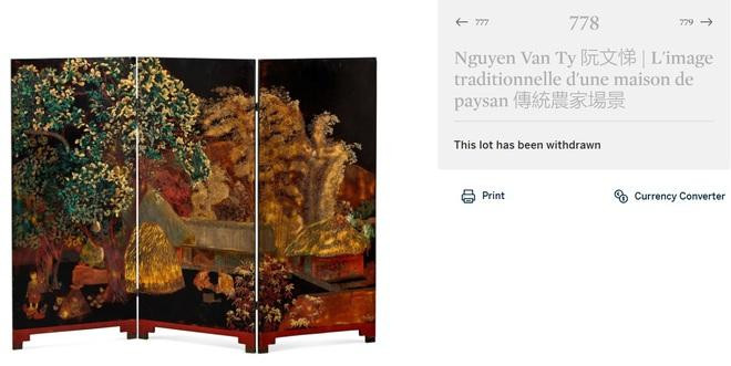 Chỉ vài ngày trước khi phiên đấu giá diễn ra, một bức tranh sơn mài vốn ban đầu được cho là tác phẩm của danh họa Nguyễn Văn Tỵ (1917 - 1992) đã bị rút khỏi sự kiện, vì những nghi vấn đây là tranh giả. Chỉ vài ngày trước khi phiên đấu giá diễn ra, một bức tranh sơn mài vốn ban đầu được cho là tác phẩm của danh họa Nguyễn Văn Tỵ (1917 - 1992) đã bị rút khỏi sự kiện, vì những nghi vấn đây là tranh giả.