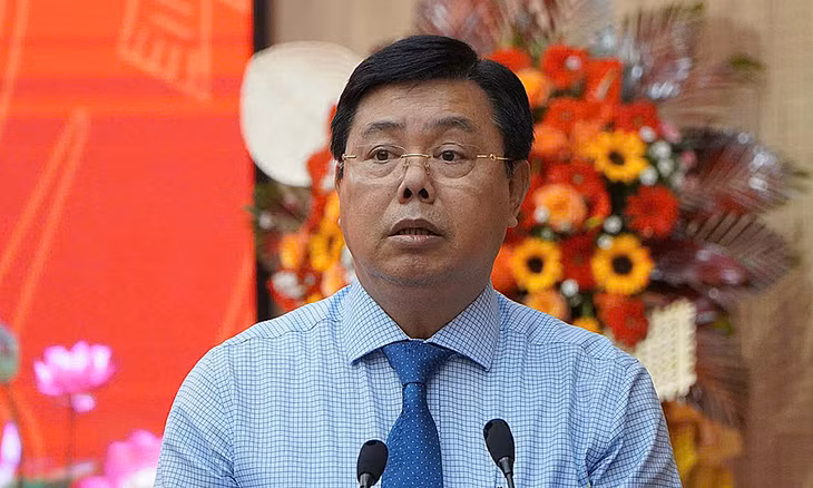 Ông Nguyễn Tiến Hải phát biểu nhận nhiệm vụ Bí thư Tỉnh ủy Kiên Giang