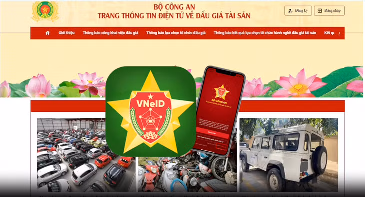 Giao diện trang đấu giá