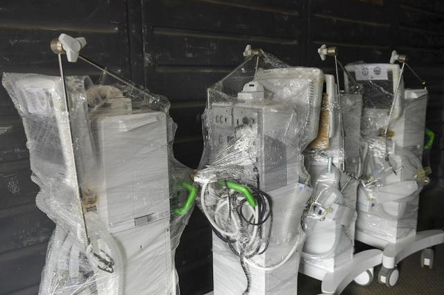 Toàn bộ số thiết bị trên của trung tâm hồi sức lớn nhất miền Bắc được thiết lập trong cao điểm dịch Covid-19 tại Bắc Giang