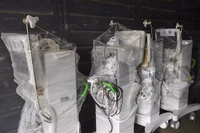 Toàn bộ số thiết bị trên của trung tâm hồi sức lớn nhất miền Bắc được thiết lập trong cao điểm dịch Covid-19 tại Bắc Giang