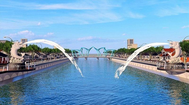 Phác thảo tượng cá chép hóa rồng bên bờ kè sông Maspero TP. Sóc Trăng. Phác thảo tượng cá chép hóa rồng bên bờ kè sông Maspero TP. Sóc Trăng.