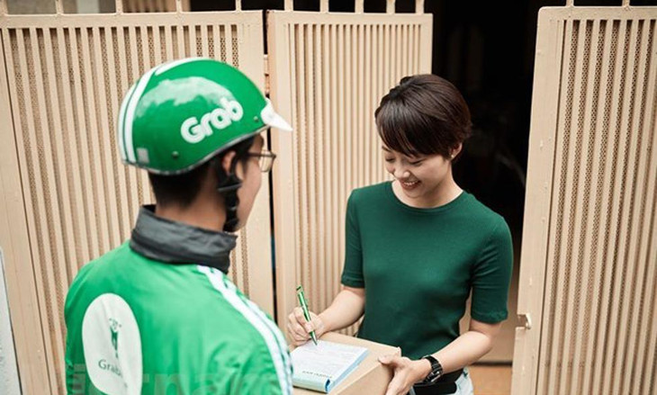 Dịch vụ giao hàng của Grab.