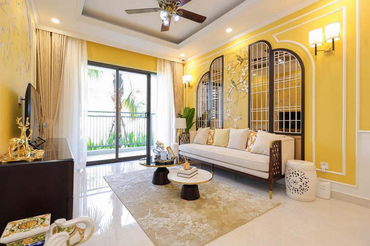 Không gian rộng thoáng trong căn hộ Hanoi Melody Residences