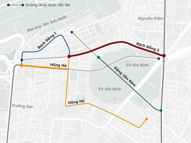 Hiện trạng tên các đường ở khu vực Tân Sơn Nhất Hiện trạng tên các đường ở khu vực Tân Sơn Nhất