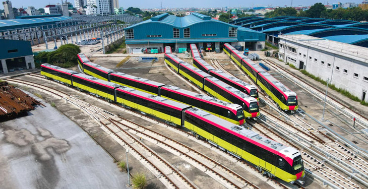 Cục Đăng kiểm Việt Nam đã kiểm định an toàn kỹ thuật, bảo vệ môi trường đối với 10 đoàn tàu tuyến Metro Nhổn - ga Hà Nội