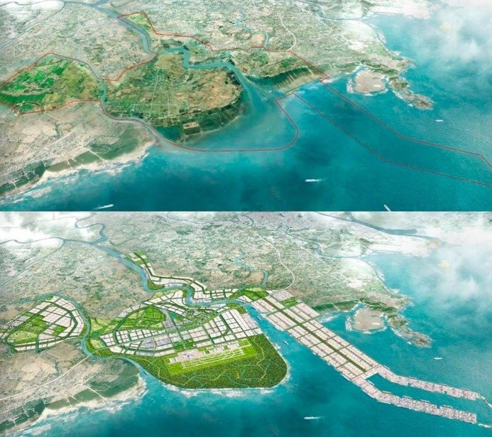 Phối cảnh Đề án Khu kinh tế ven biển phía Nam Hải Phòng