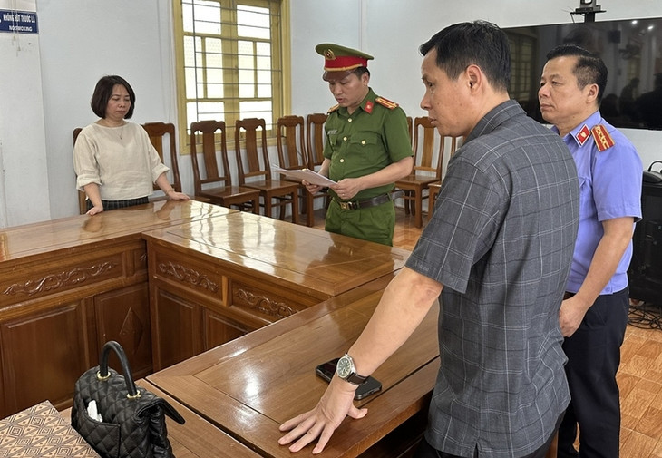 Cơ quan chức năng đọc quyết định khởi tố bị can đối với Đinh Thị Hải Lý