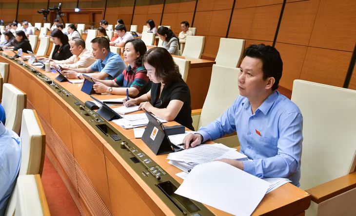 Các đại biểu tham dự phiên chất vấn