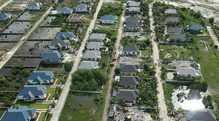 Hiện trạng khu biệt thự 79 căn xây dựng lấn chiếm đất công ở Phú Quốc