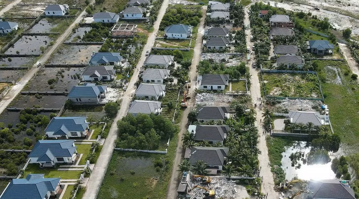 Hiện trạng khu biệt thự 79 căn xây dựng lấn chiếm đất công ở Phú Quốc