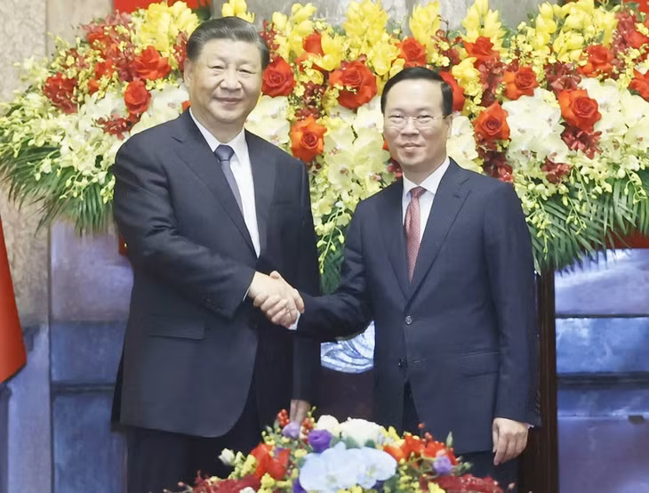 Chủ tịch nước Võ Văn Thưởng và Tổng Bí thư, Chủ tịch nước Trung Quốc Tập Cận Bình