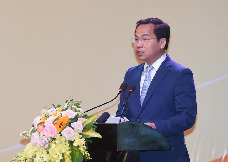 Bí thư Thành ủy Cần Thơ Lê Quang Mạnh phát biểu. Ảnh: VGP