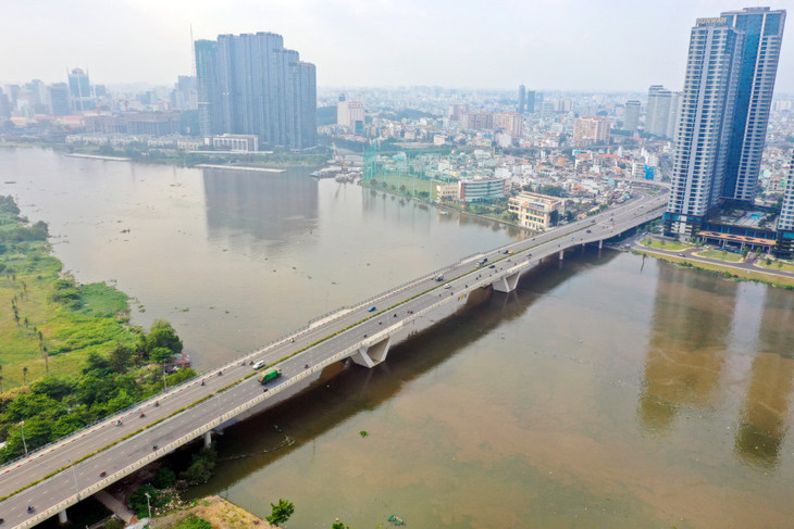 Cầu Thủ Thiêm nối quận Bình Thạnh và TP Thủ Đức