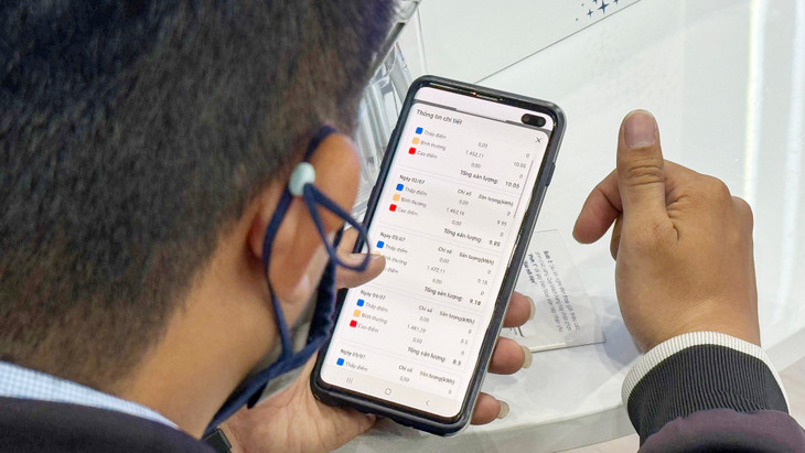 Khi vào mục “Xem bảng chi tiết”, khách hàng sẽ xem rõ ràng chỉ số công tơ và lượng điện năng tiêu thụ theo ngày