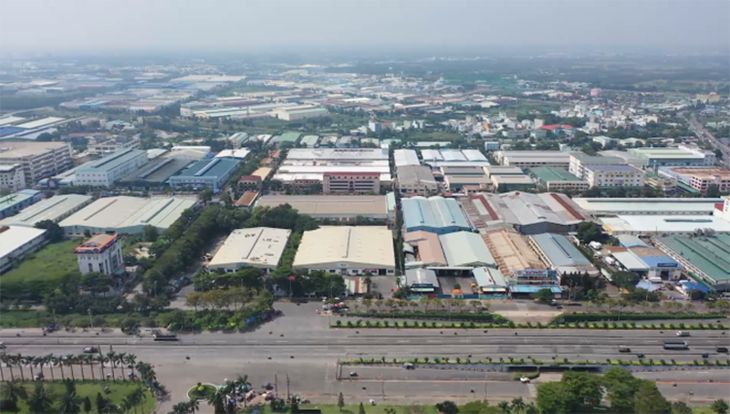Một khu công nghiệp tại huyện Bình Chánh