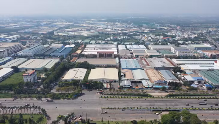 Một khu công nghiệp tại huyện Bình Chánh