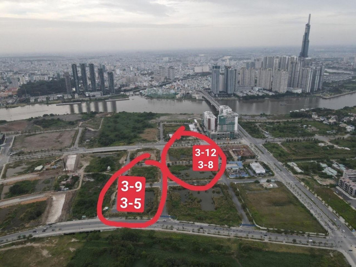 4 lô đất khu đô thị Thủ Thiêm mang ra đấu giá, 2 doanh nghiệp trúng bỏ cọc, còn lại 2 doanh nghiệp vẫn còn chưa nộp