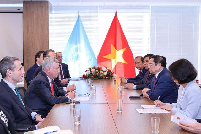 Thủ tướng Phạm Minh Chính đánh giá cao sự hiện diện của Visa tại thị trường Việt Nam trong hơn 20 năm qua - Ảnh VGP