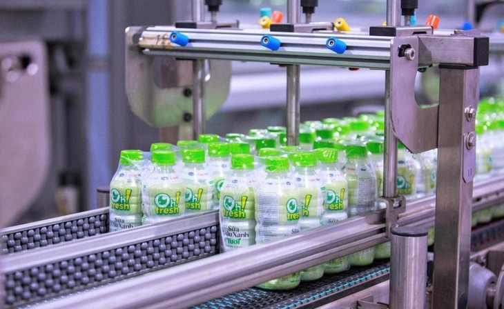 Sữa đậu xanh tươi - sản phẩm của liên doanh Vinamilk và Kido Sữa đậu xanh tươi - sản phẩm của liên doanh Vinamilk và Kido