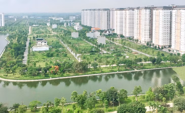 Một góc khu đô thị Thanh Hà