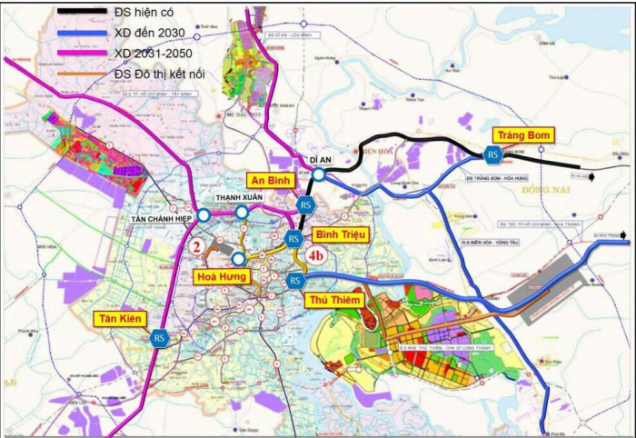 Quy hoạch hệ thống đường sắt khu vực đầu mối TP.HCM trong Quy hoạch mạng lưới đường sắt thời kỳ 2021 - 2030, tầm nhìn đến năm 2050