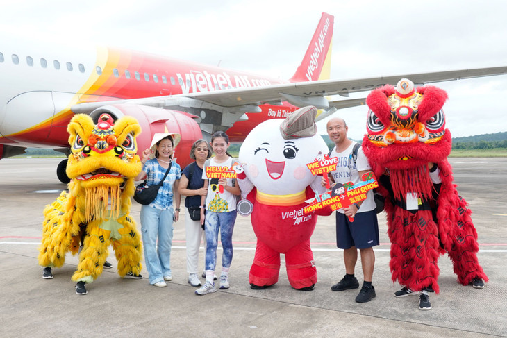 Vietjet vừa mở lại đường bay thẳng kết nối Đà Nẵng và Phú Quốc với Hong Kong (Trung Quốc)