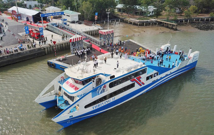 Phà biển Cần Giờ - Vũng Tàu, một trong các tuyến đường thuỷ kết hợp du lịch đã đưa vào khai thác ở TP.HCM