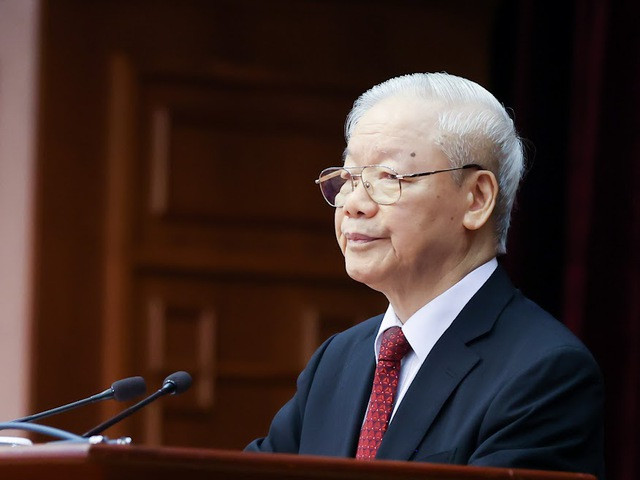 Tổng Bí thư Nguyễn Phú Trọng phát biểu bế mạc Hội nghị Trung ương 7