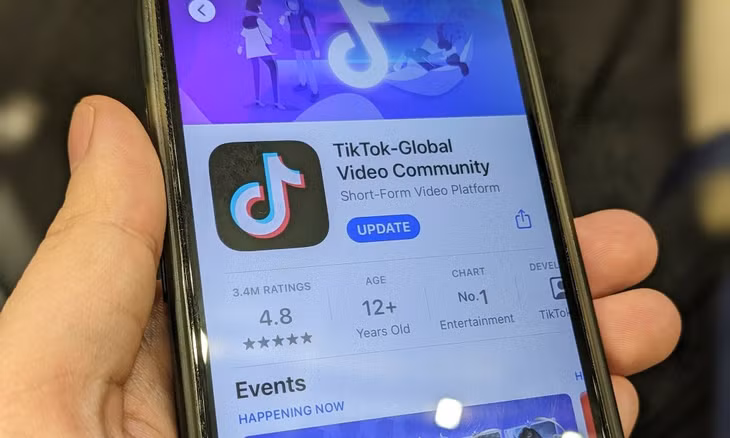 Ứng dụng TikTok trên App Store của iPhone