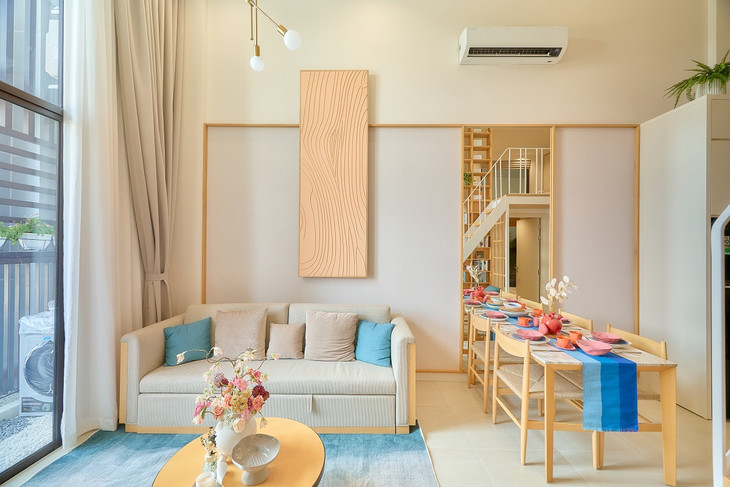 Bên trong căn hộ, cư dân có thể tùy ý bài trí theo sở thích và nhu cầu sử dụng. Ảnh Ánh Dương