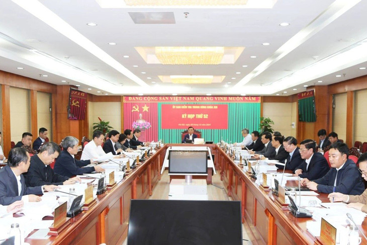 Kỳ họp thứ 52 của Ủy ban Kiểm tra Trung ương Kỳ họp thứ 52 của Ủy ban Kiểm tra Trung ương