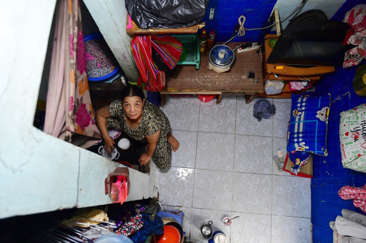 Nhà trọ công nhân ở đường Lê Đình Cẩn, quận Tân Bình