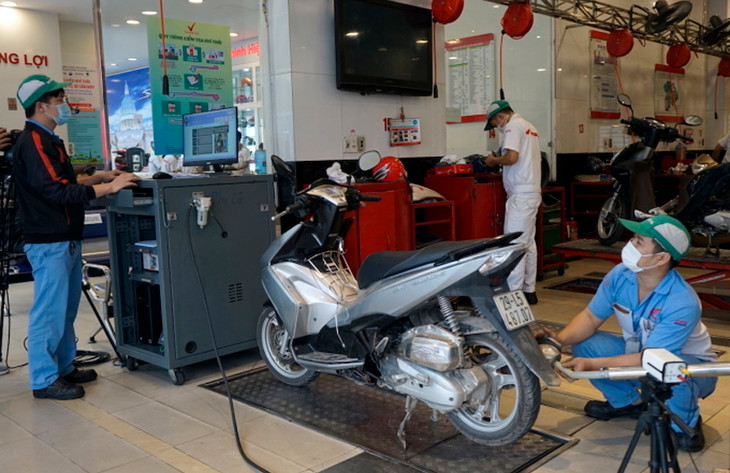 Kiến nghị kiểm định khí thải xe máy tại Hà Nội, TP.HCM trước tiên sau đó mới nhân rộng toàn quốc Kiến nghị kiểm định khí thải xe máy tại Hà Nội, TP.HCM trước tiên sau đó mới nhân rộng toàn quốc