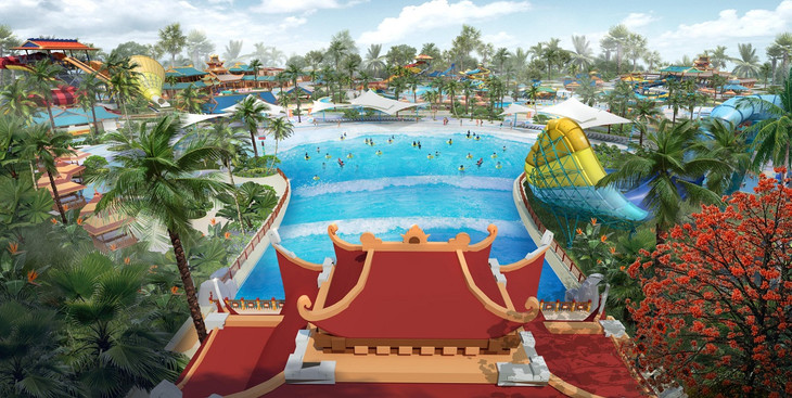 Công viên Sun World - 1 trong 5 công viên quy mô của dự án. Ảnh phối cảnh minh họa Sun Property