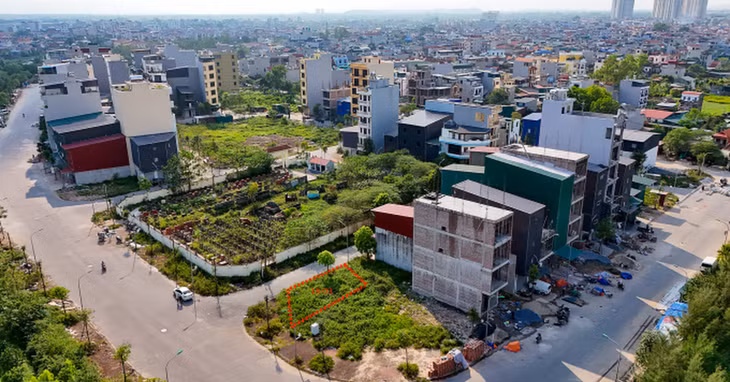 Vị trí thửa đất trúng đấu giá cao nhất 262 triệu đồng mỗi m2 tại khu Đống Đanh - Đồng Cộc, phường Phú Lương, quận Hà Đông, Hà Nội