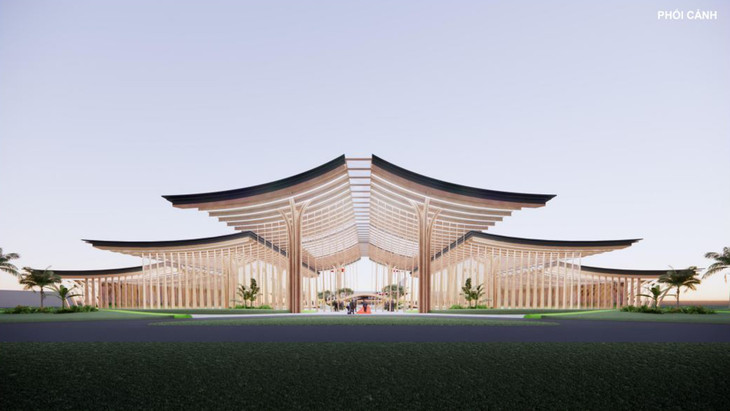 Minh họa phối cảnh Nhà ga sân bay Gia Bình