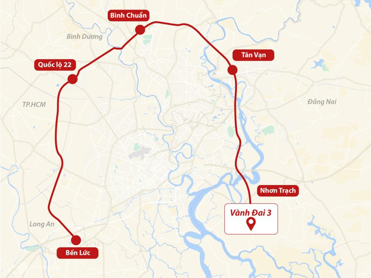 Sơ đồ Vành đai 3 TP.HCM