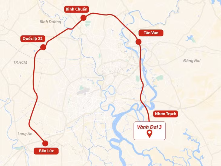 Sơ đồ Vành đai 3 TP.HCM